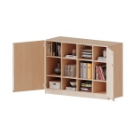 ErgoTray Schrank, 4reihig, 2,5 OH, zweiteilig, zweitürig, B/H/T 138,7x100x50cm 